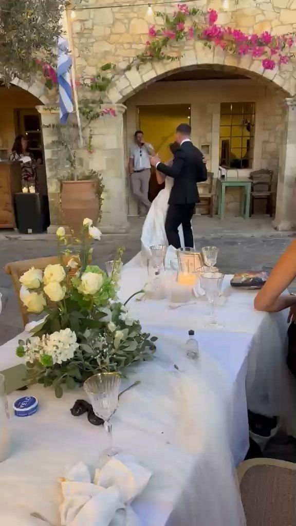 Flowers arranged for a wedding day
